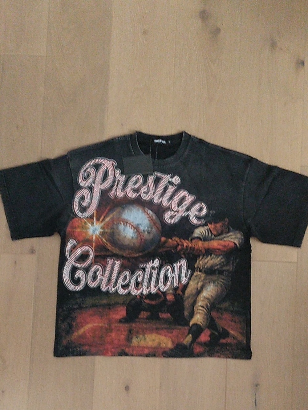 Prestige Black Graphic Home Run Derby Tee Size M UNISEX